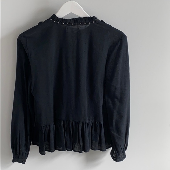 Velvet Black Blouse - Picture 2 of 6